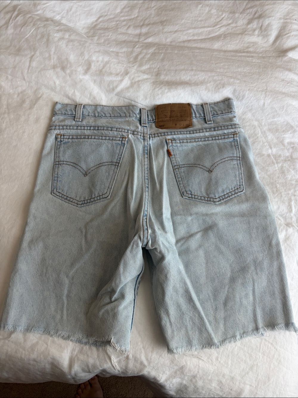 Light Blue Denim cutoff Shorts